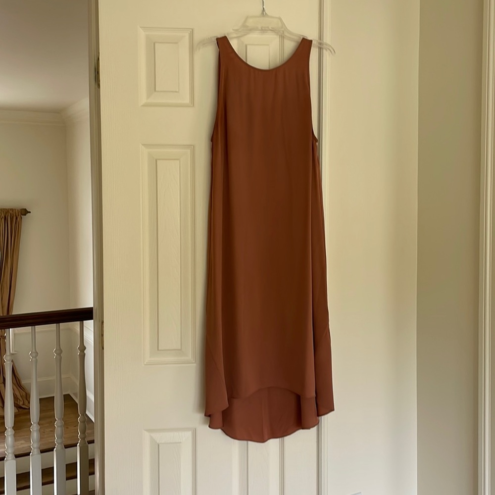 Theory size 4 pure silk dusty rose